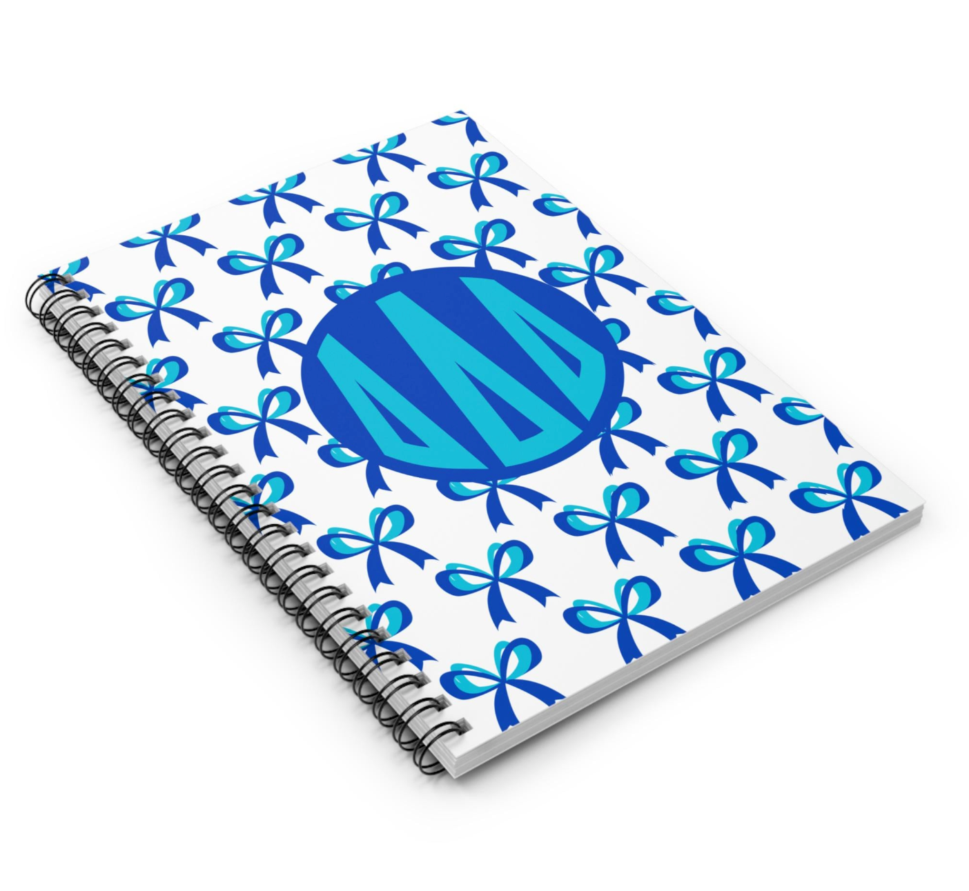 Tri Delta Monogram Bow Notebook - Ivy Society