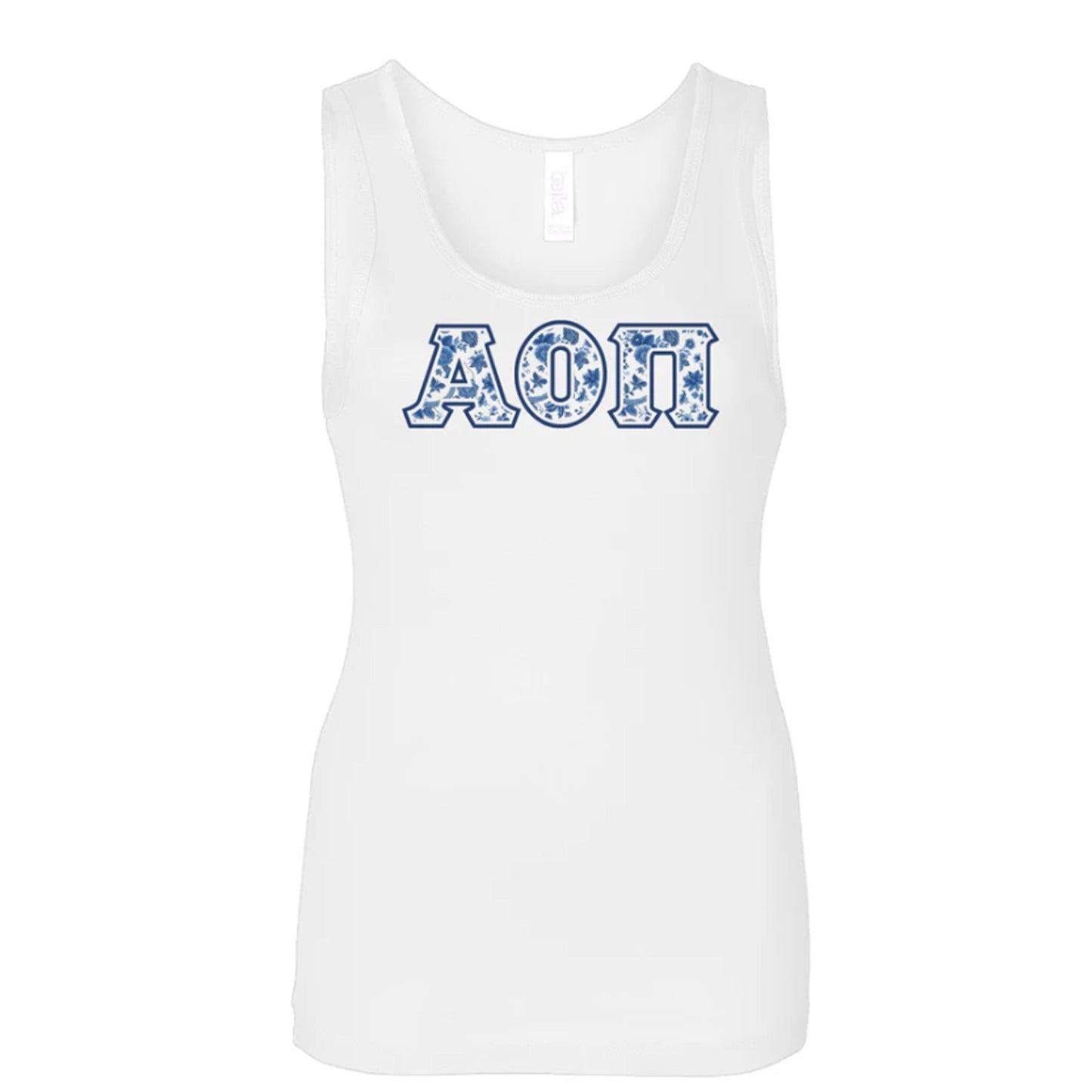 Alpha Omicron Pi Blue Willow Tank Top - Ivy Society