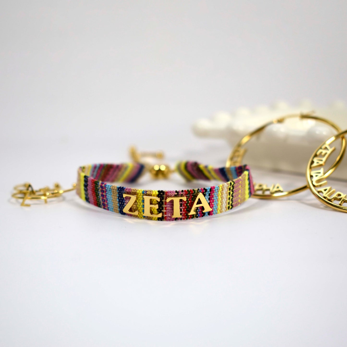 Zeta Tau Alpha Woven Bracelet