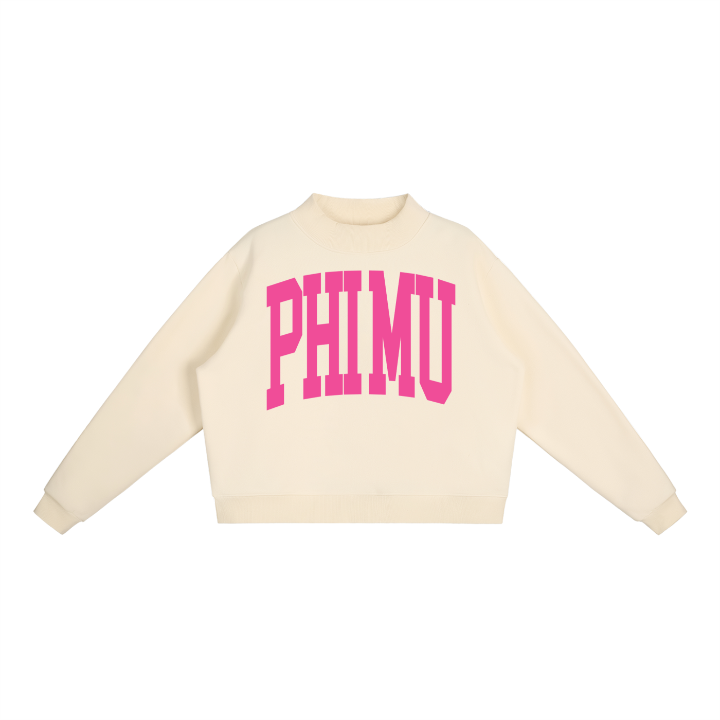 Phi Mu Big Mock Neck Sweatshirt - Ivy Society