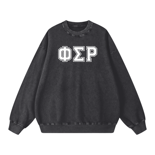 Phi Sigma Rho Letters Oversized Sweatshirt - Ivy Society