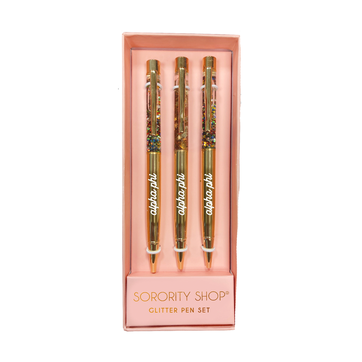 Alpha Phi Glitter Pens 3 Pack - Ivy Society
