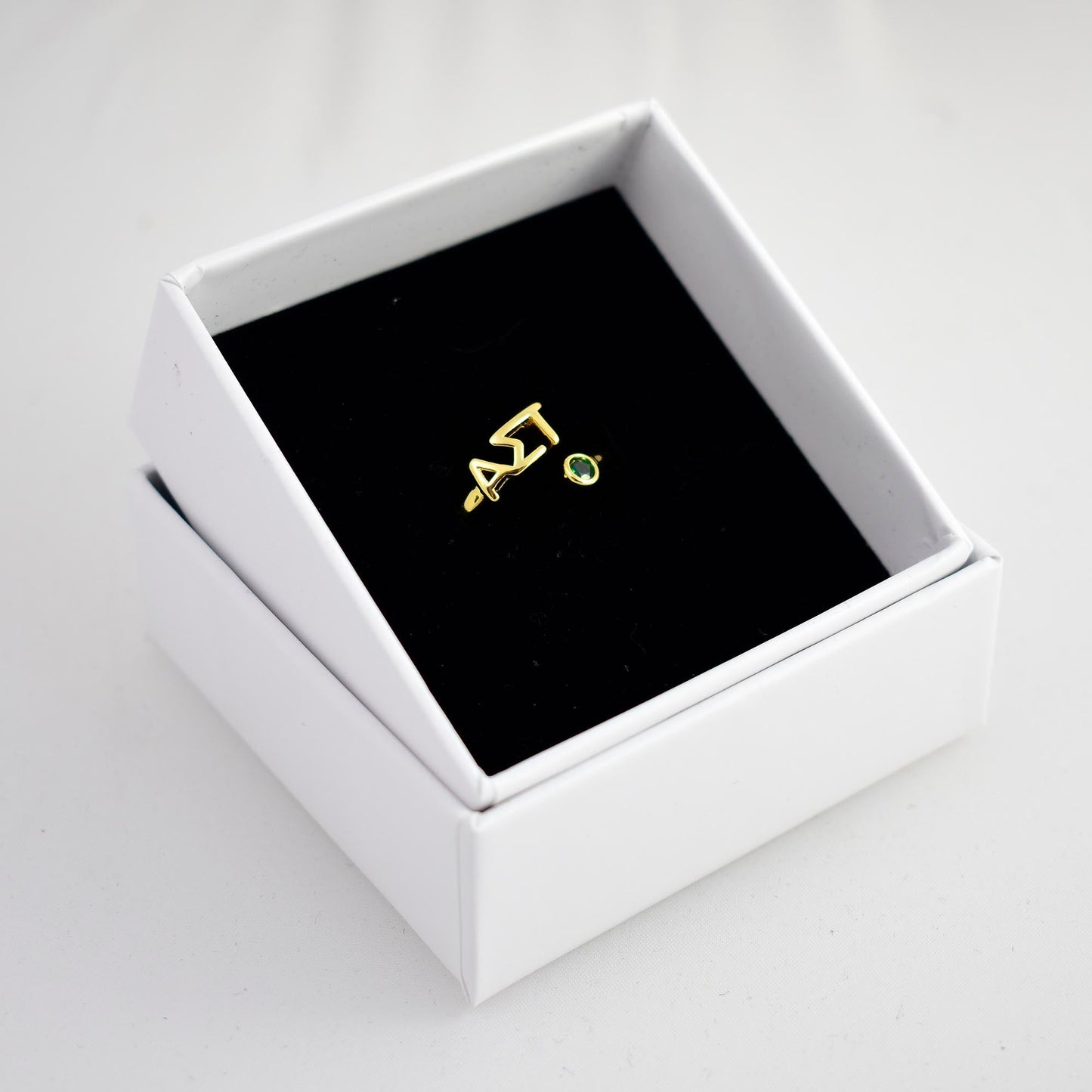 Alpha Sigma Tau Gemstone Ring - Ivy Society