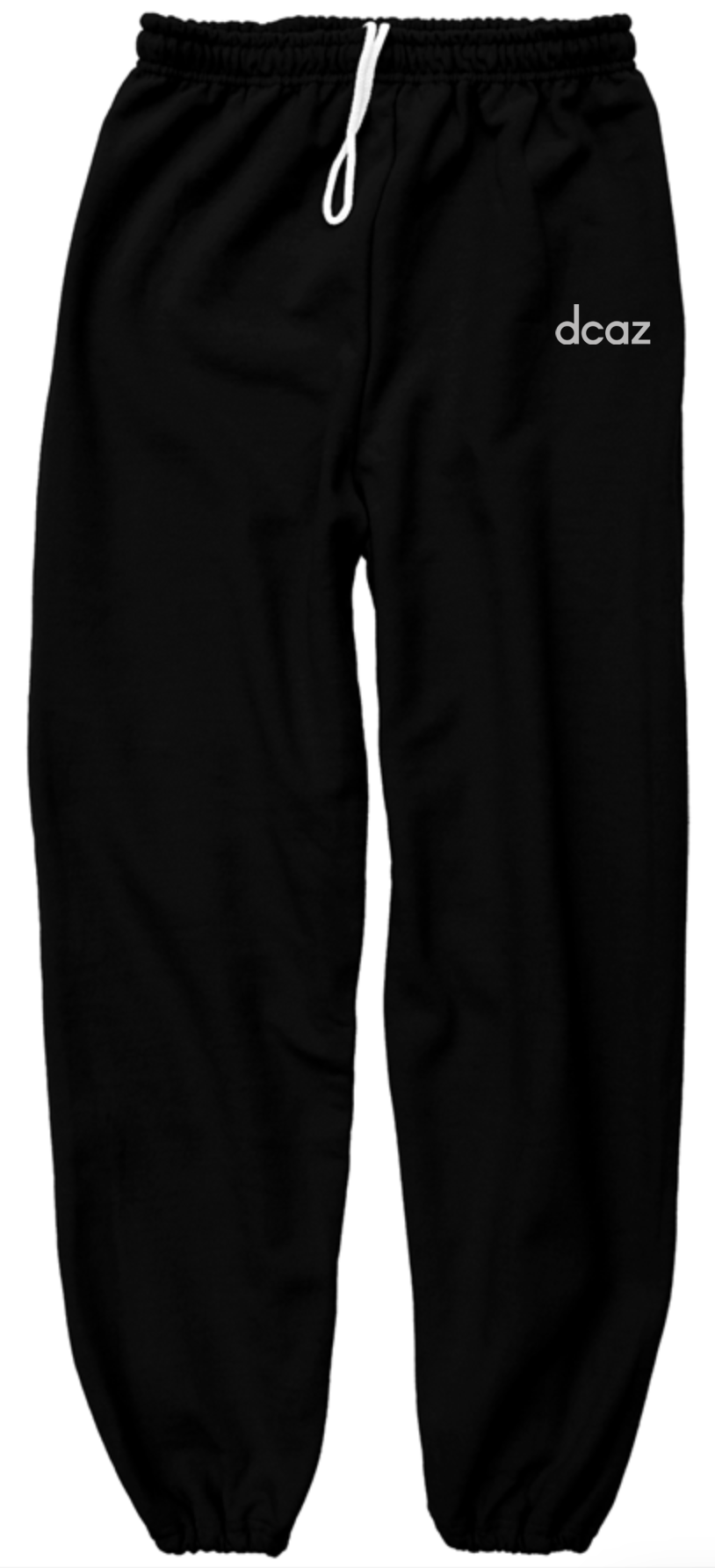 dcza sweatpants white embroidered logo - Ivy Society