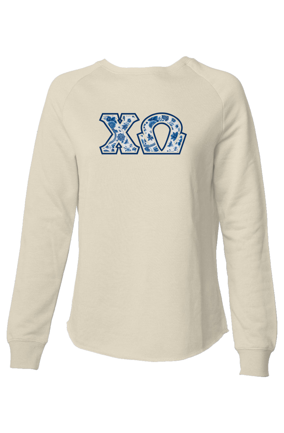 Chi Omega Blue Willow Sweatshirt - Ivy Society