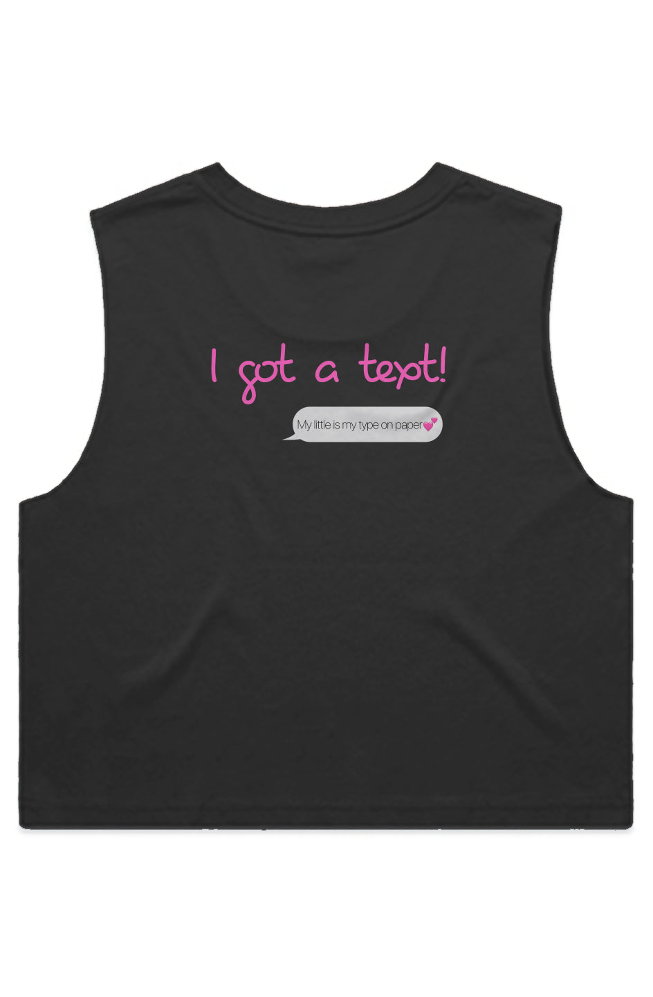 Big Little I got a Text Crop Tank - Ivy Society