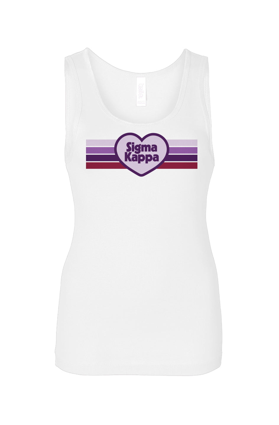 Sigma Kappa Retro Heart Tank Top - Ivy Society