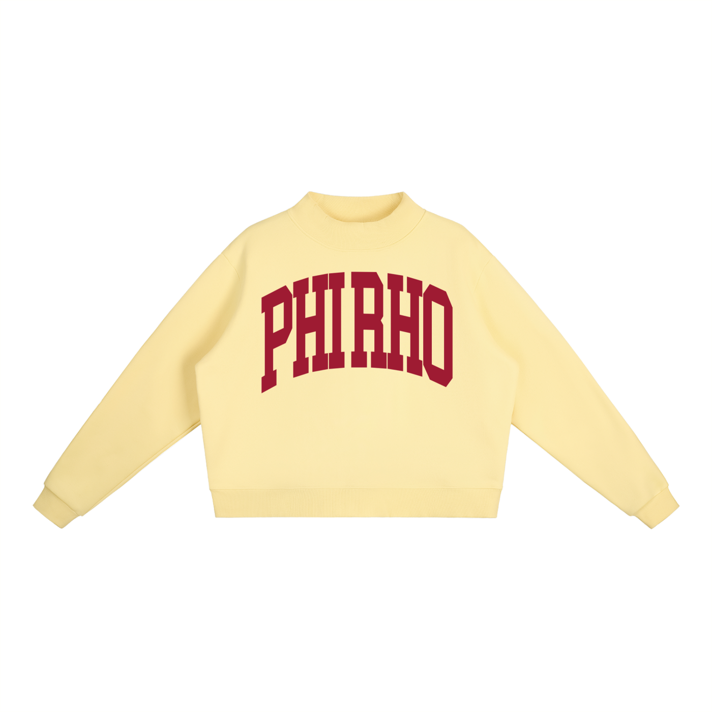 Phi Sigma Rho Big Mock Neck Sweatshirt - Ivy Society