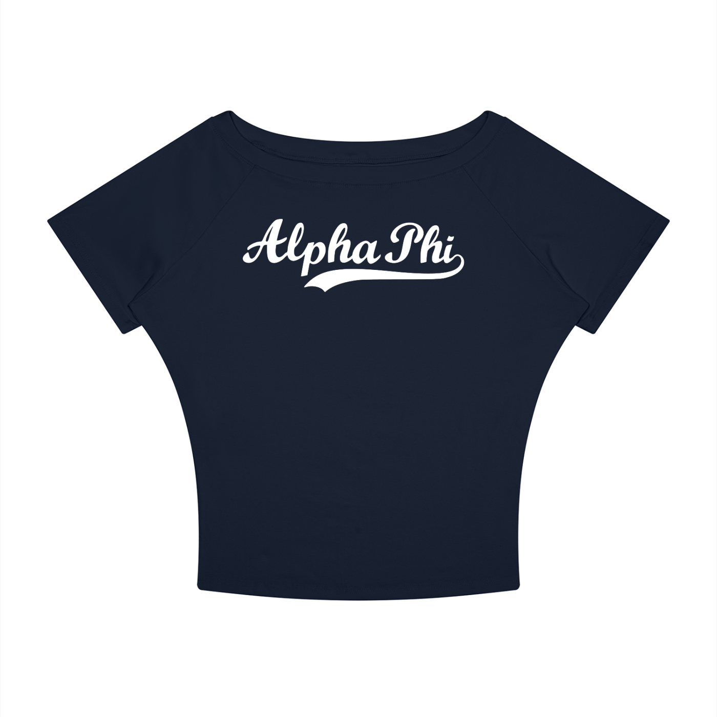Alpha Phi Off the Shoulder Tee