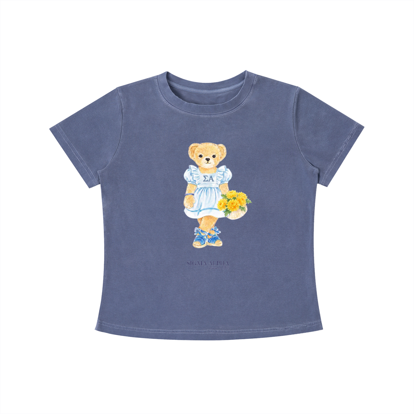 Sigma Alpha Flower Bear T Shirt