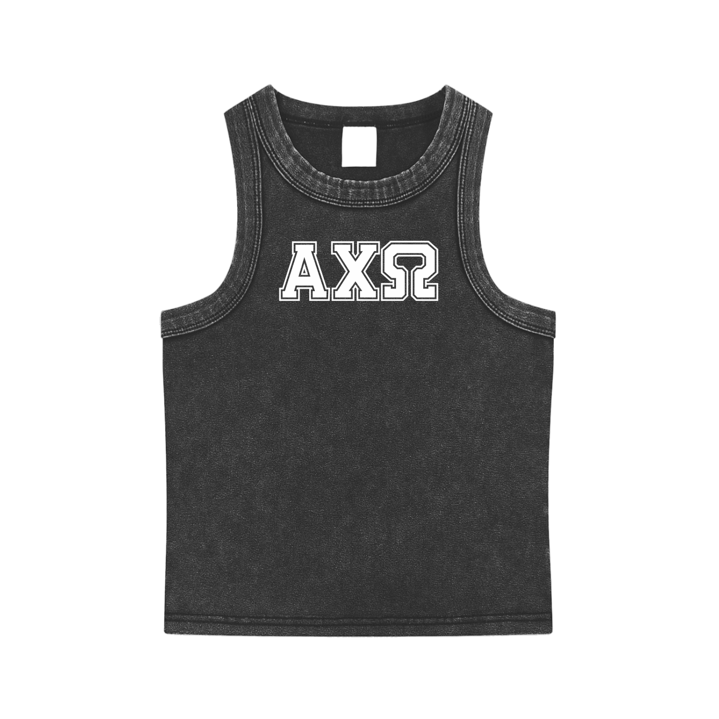 Alpha Chi Omega Letters Tank Top - Ivy Society