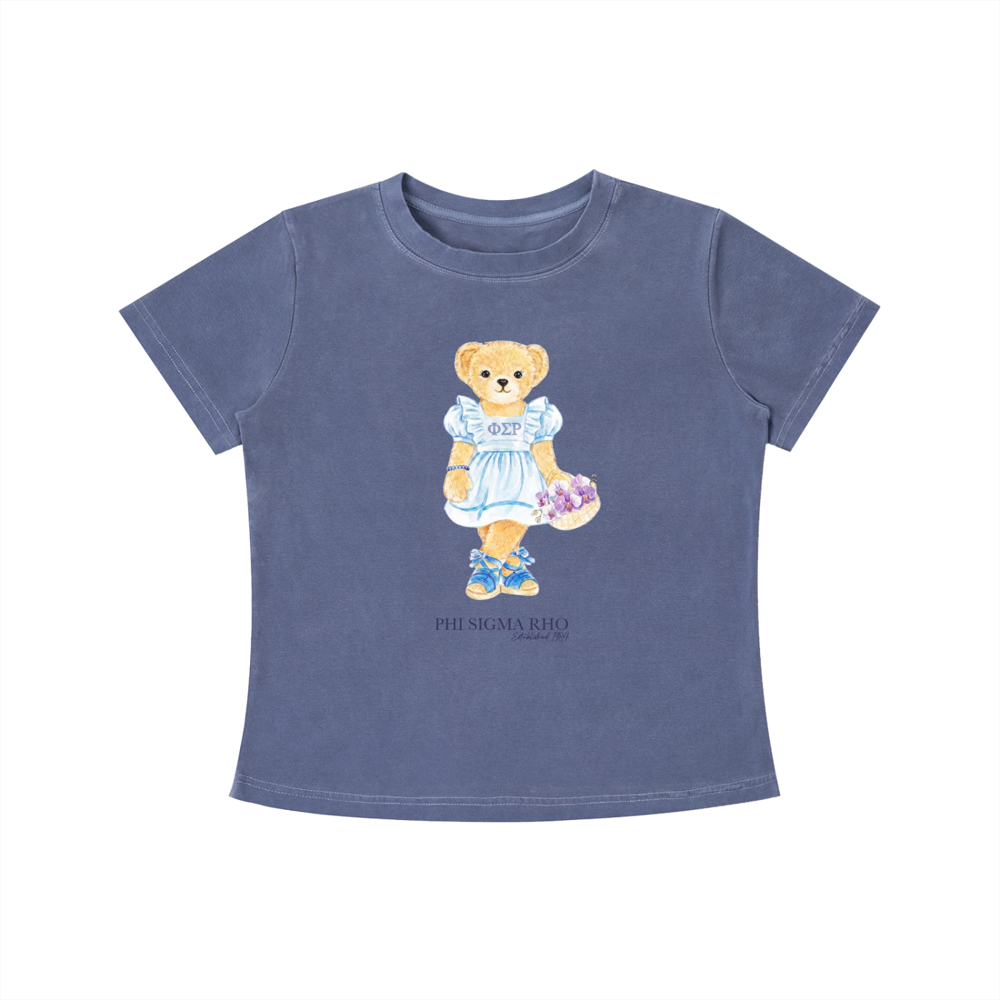 Phi Sigma Rho Flower Bear T Shirt