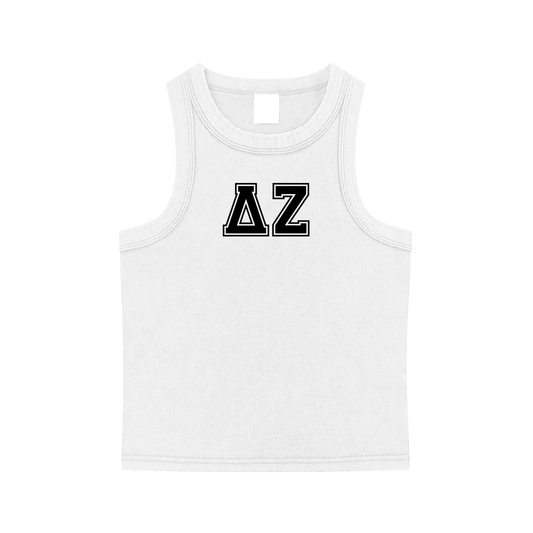 Delta Zeta Letters Tank Top - Ivy Society