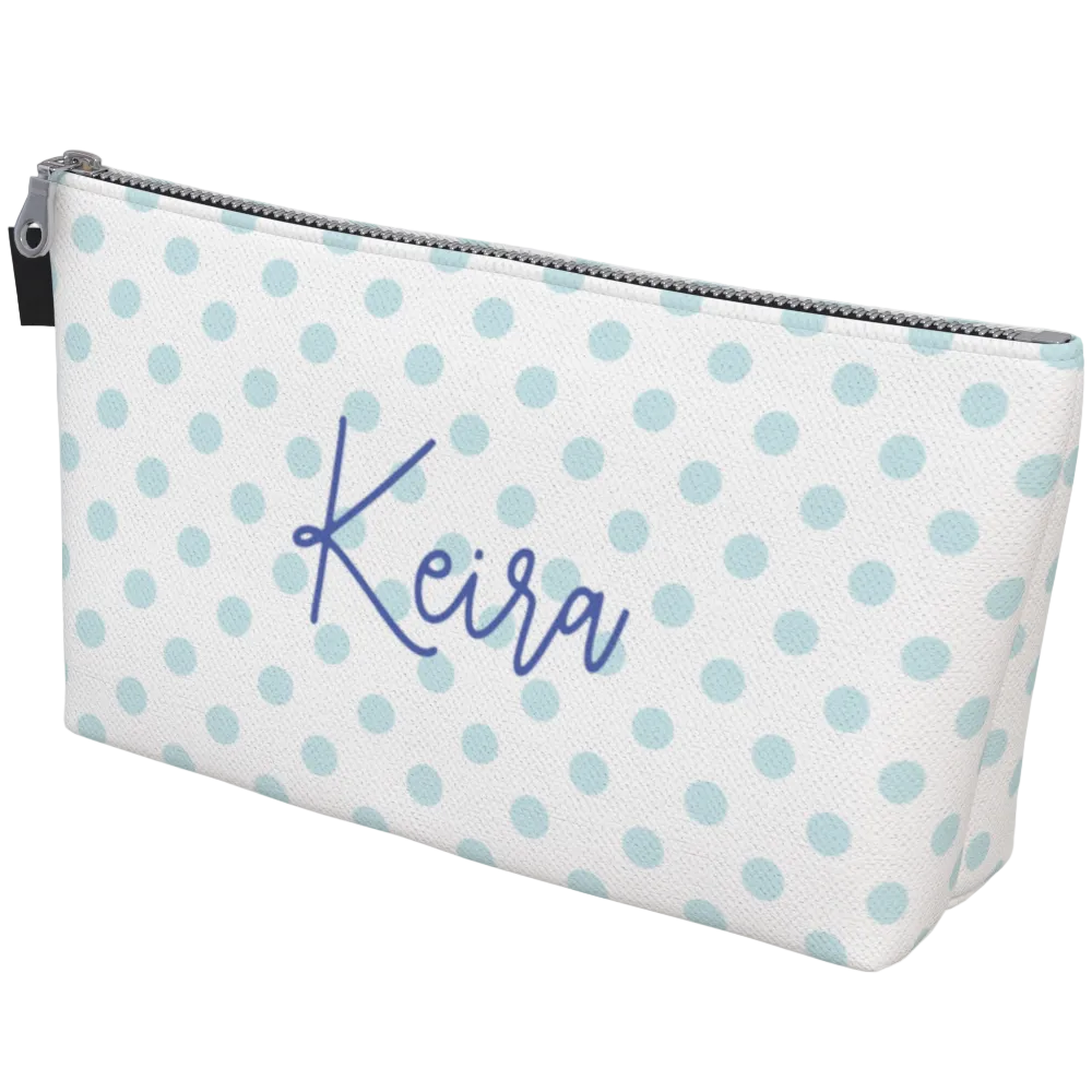 Tri Delta Personalized Polka Dot Makeup Bag