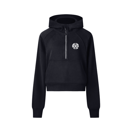 Alpha Chi Omega Half Zip Hoodie - Ivy Society