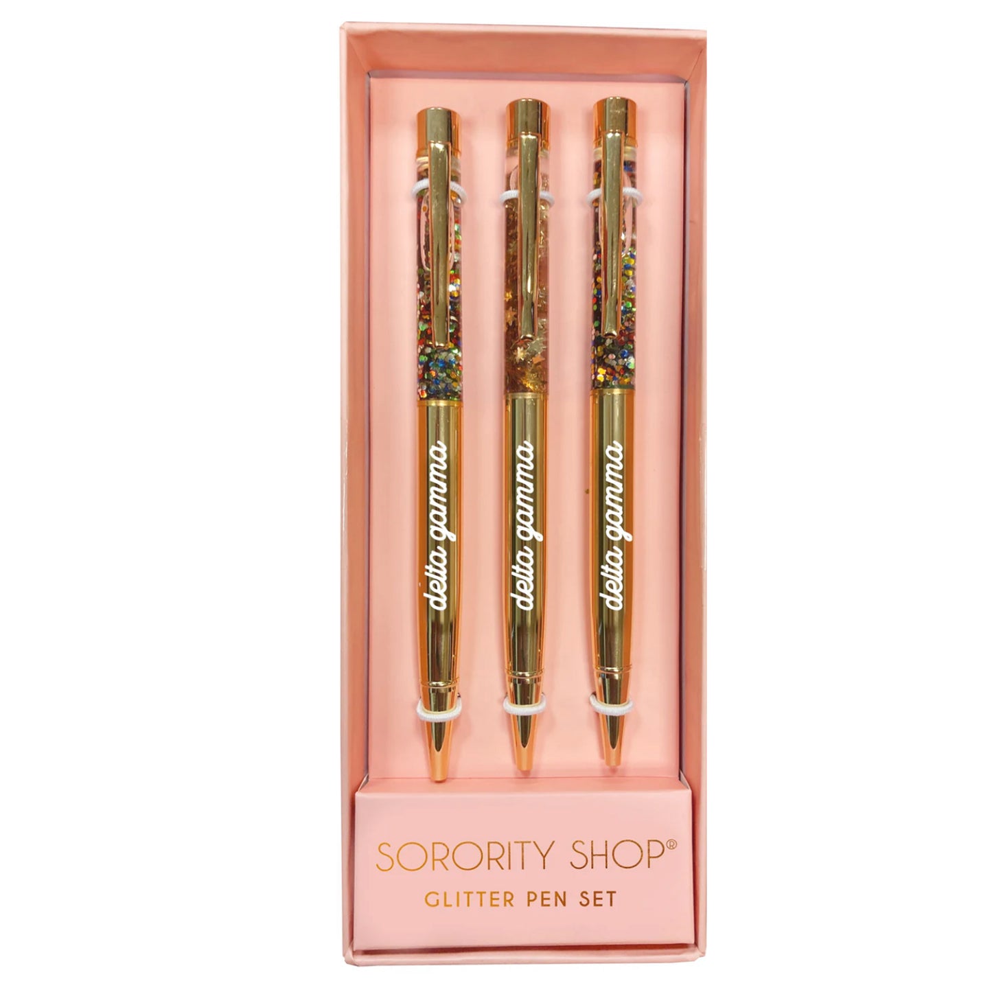 Delta Gamma Glitter Pens 3 Pack - Ivy Society