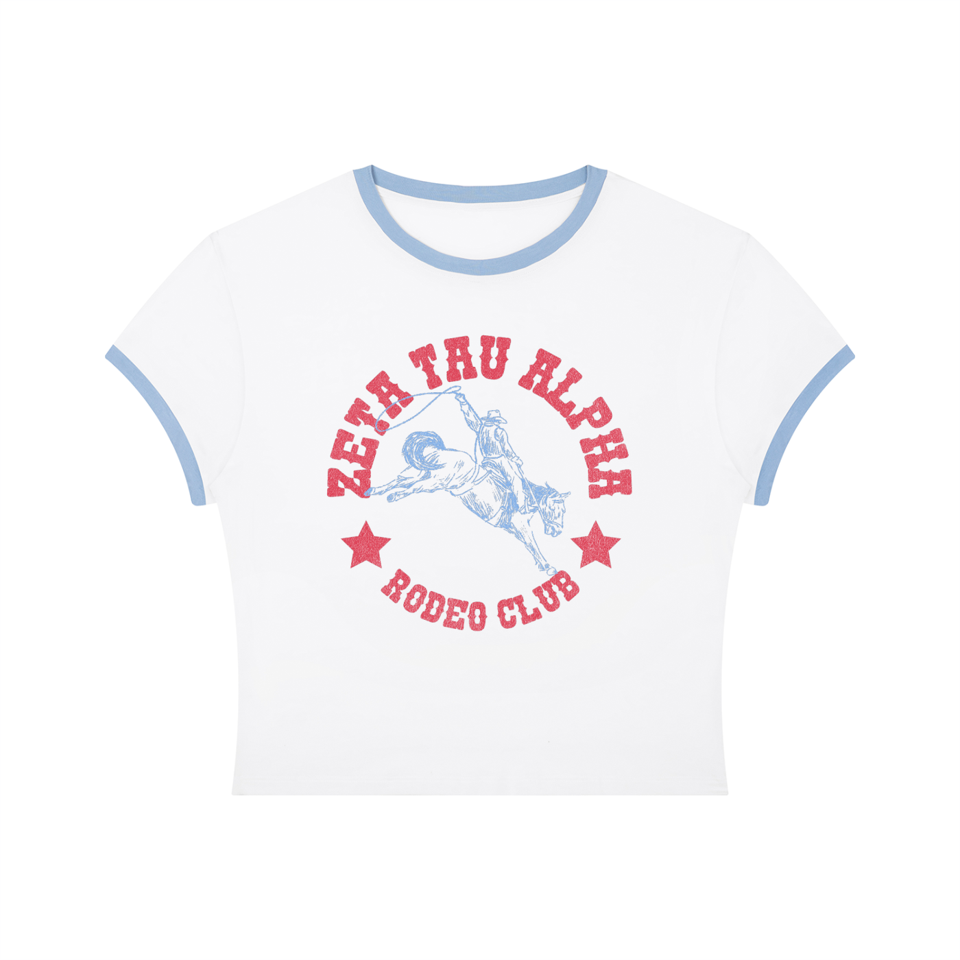 Zeta Tau Alpha Rodeo Club Ringer Tee