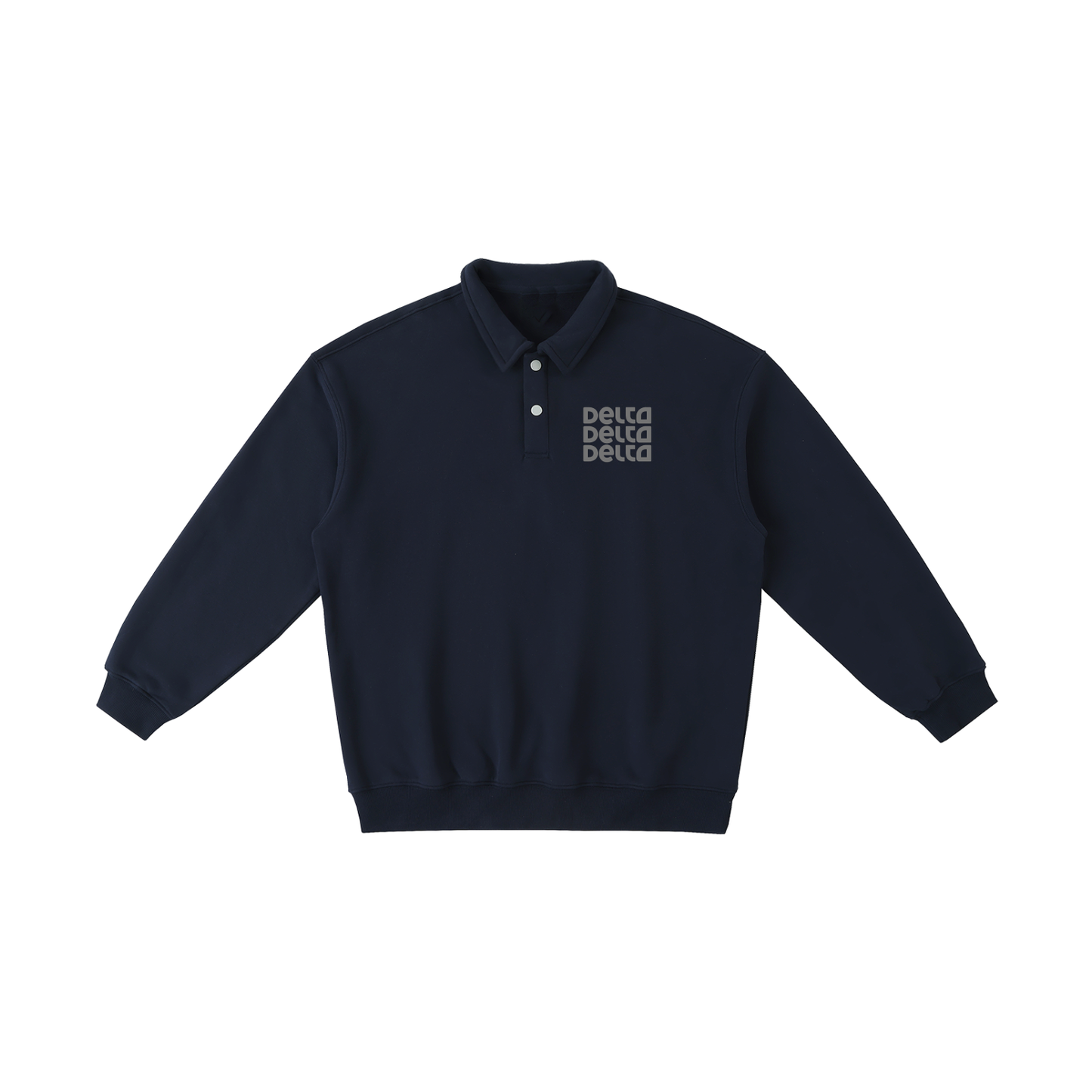 Tri Delta Polo Collar Sweatshirt