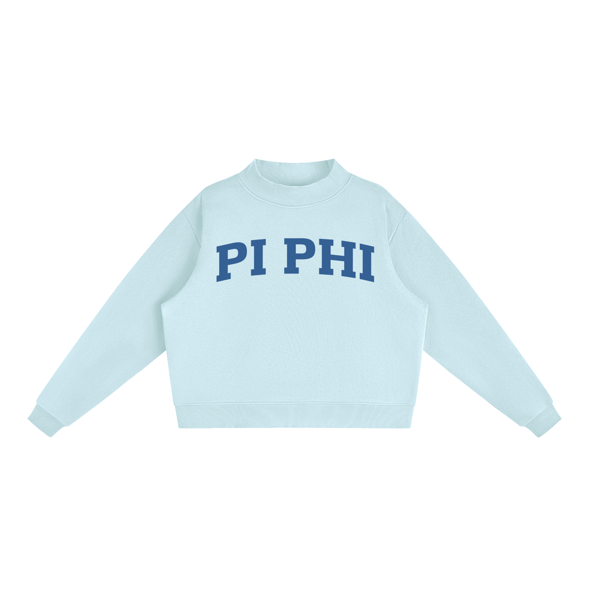 Pi Beta Phi Blue Mock Neck Sweatshirt - Ivy Society
