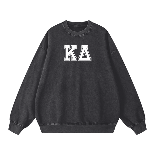 Kappa Delta Letters Oversized Sweatshirt - Ivy Society