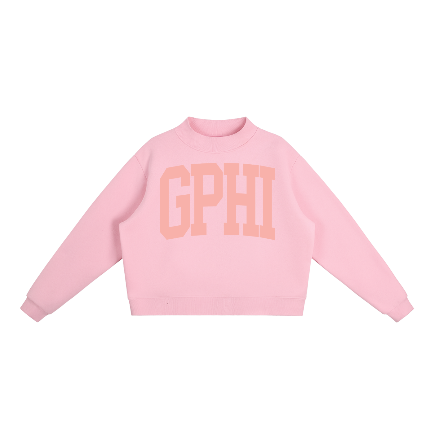 Gamma Phi Beta Big Mock Neck Sweatshirt - Ivy Society