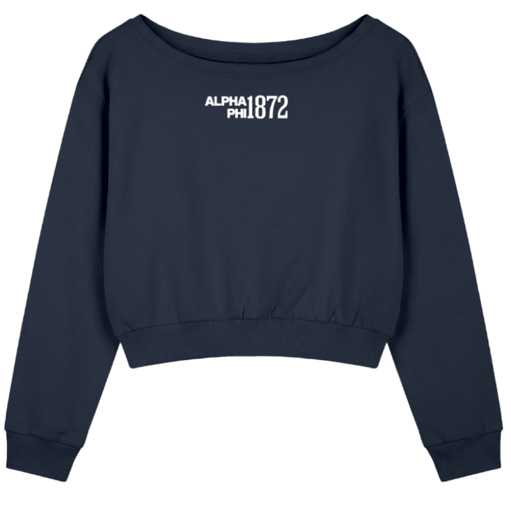 Alpha Phi 1872 Off The Shoulder Sweatshirt