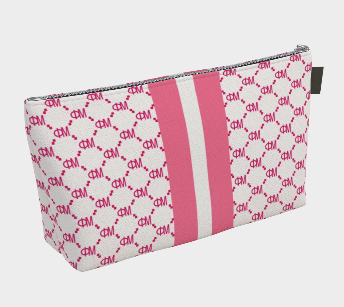 Phi Mu Print Makeup Bag
