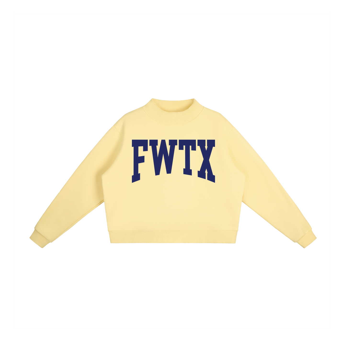 Fort Worth TX Mock Neck Sweatshirt - Ivy Society