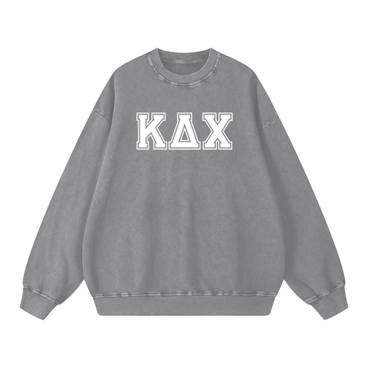 Kappa Delta Chi Letters Oversized Sweatshirt - Ivy Society