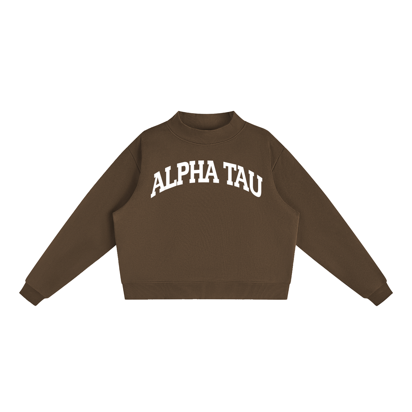 Alpha Sigma Tau Mock Neck Sweatshirt
