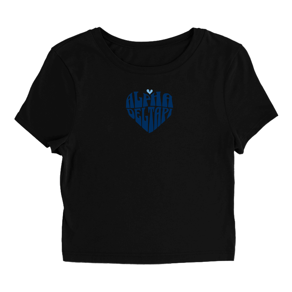 Alpha Delta Pi Heart Baby Tee - Ivy Society