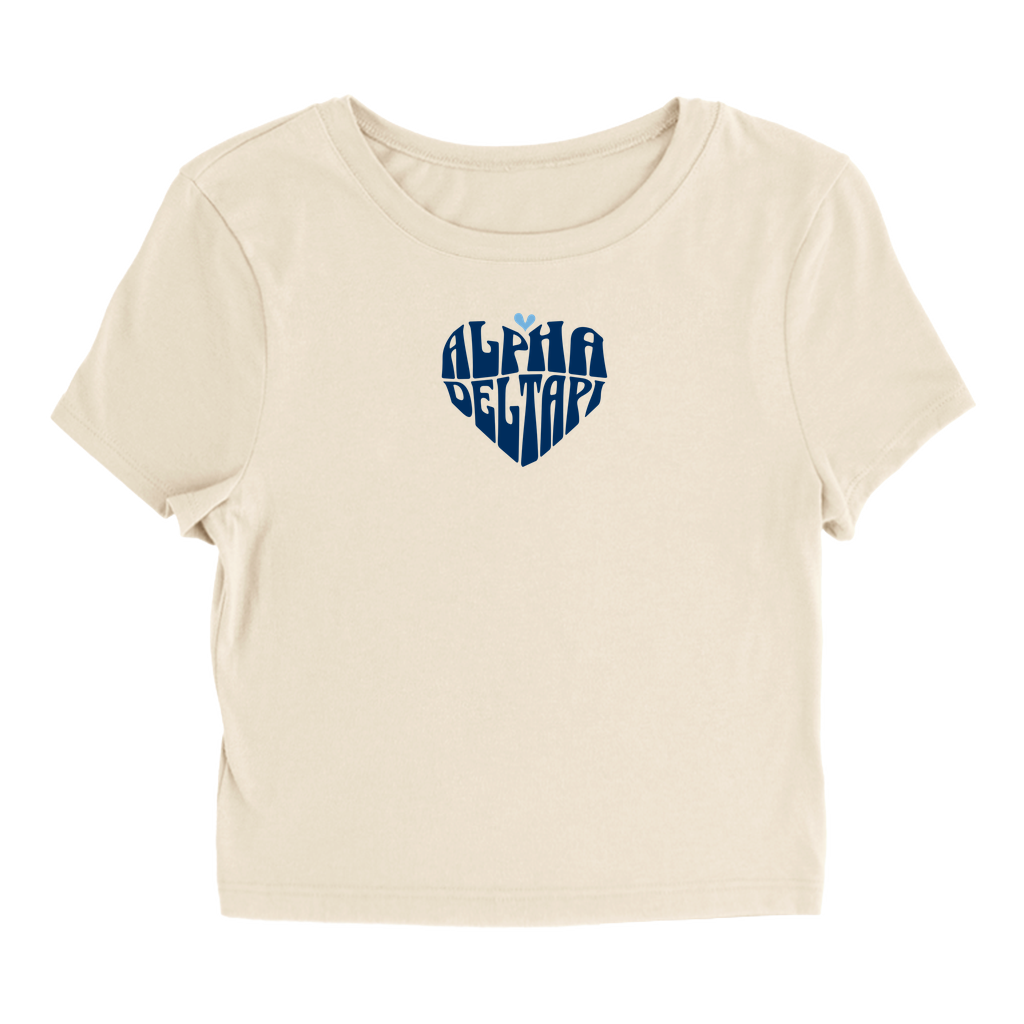 Alpha Delta Pi Heart Baby Tee - Ivy Society