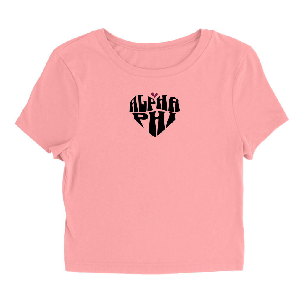 Alpha Phi Heart Baby Tee - Ivy Society