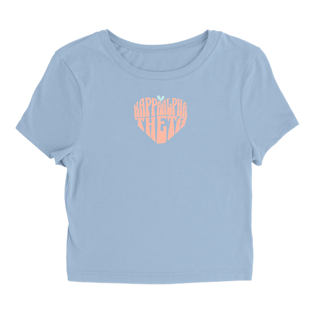 Kappa Alpha Theta Heart Baby Tee - Ivy Society