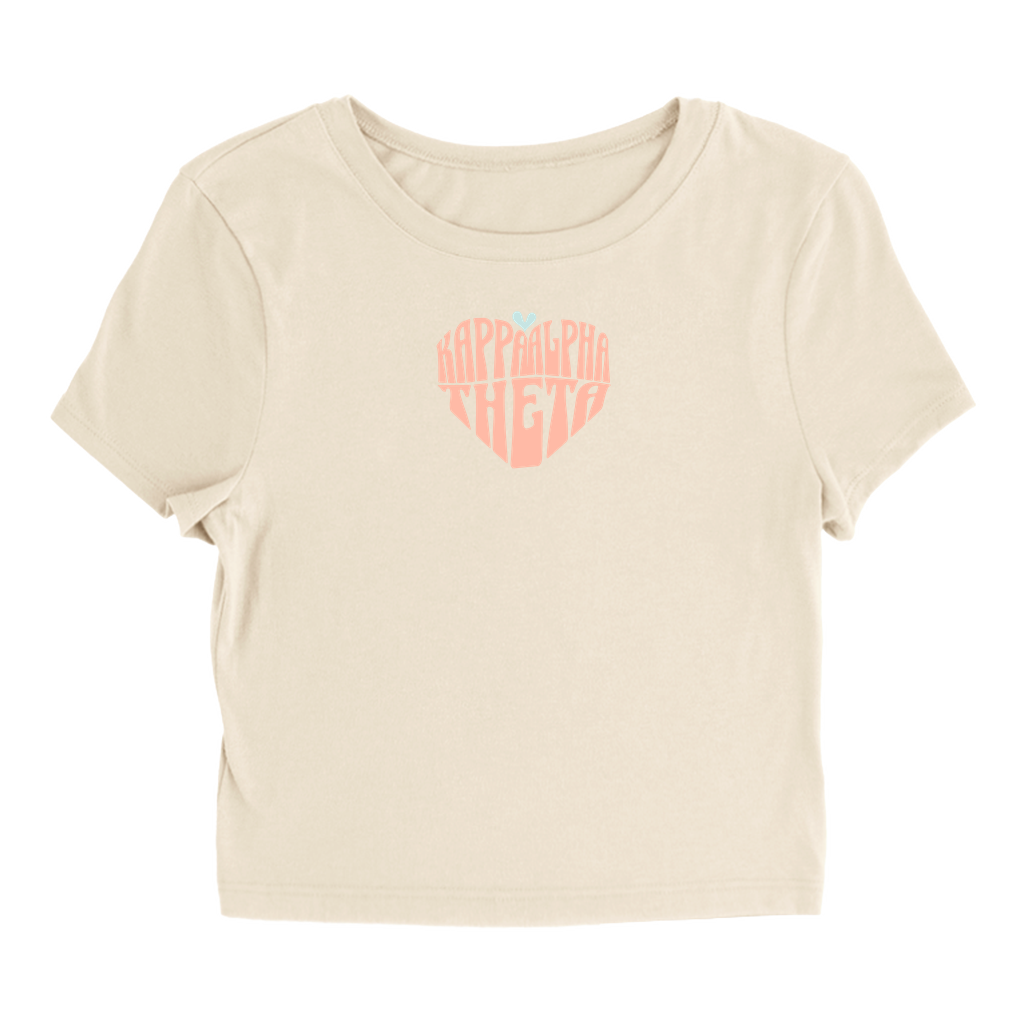 Kappa Alpha Theta Heart Baby Tee - Ivy Society