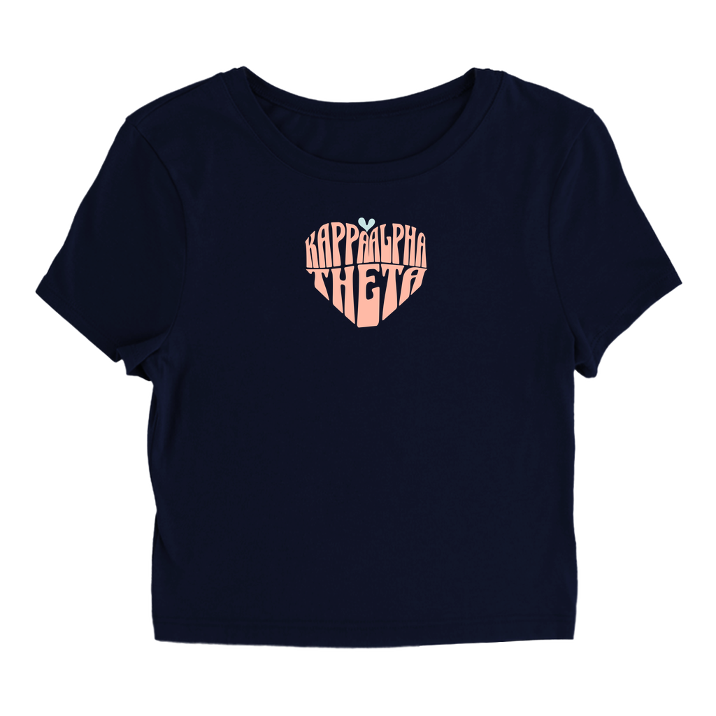 Kappa Alpha Theta Heart Baby Tee - Ivy Society