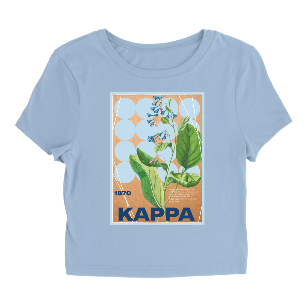 Kappa Kappa Gamma Flower Graphic Baby Tee - Ivy Society