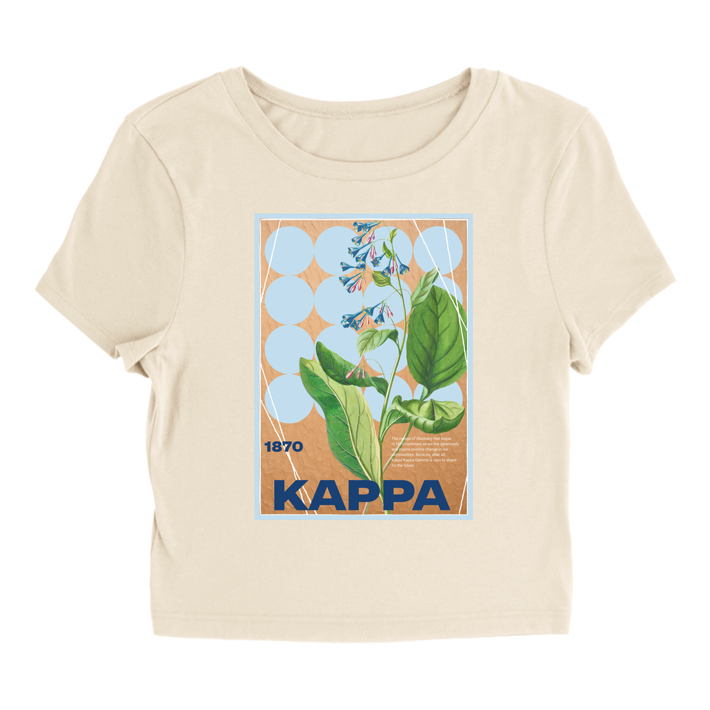 Kappa Kappa Gamma Flower Graphic Baby Tee - Ivy Society