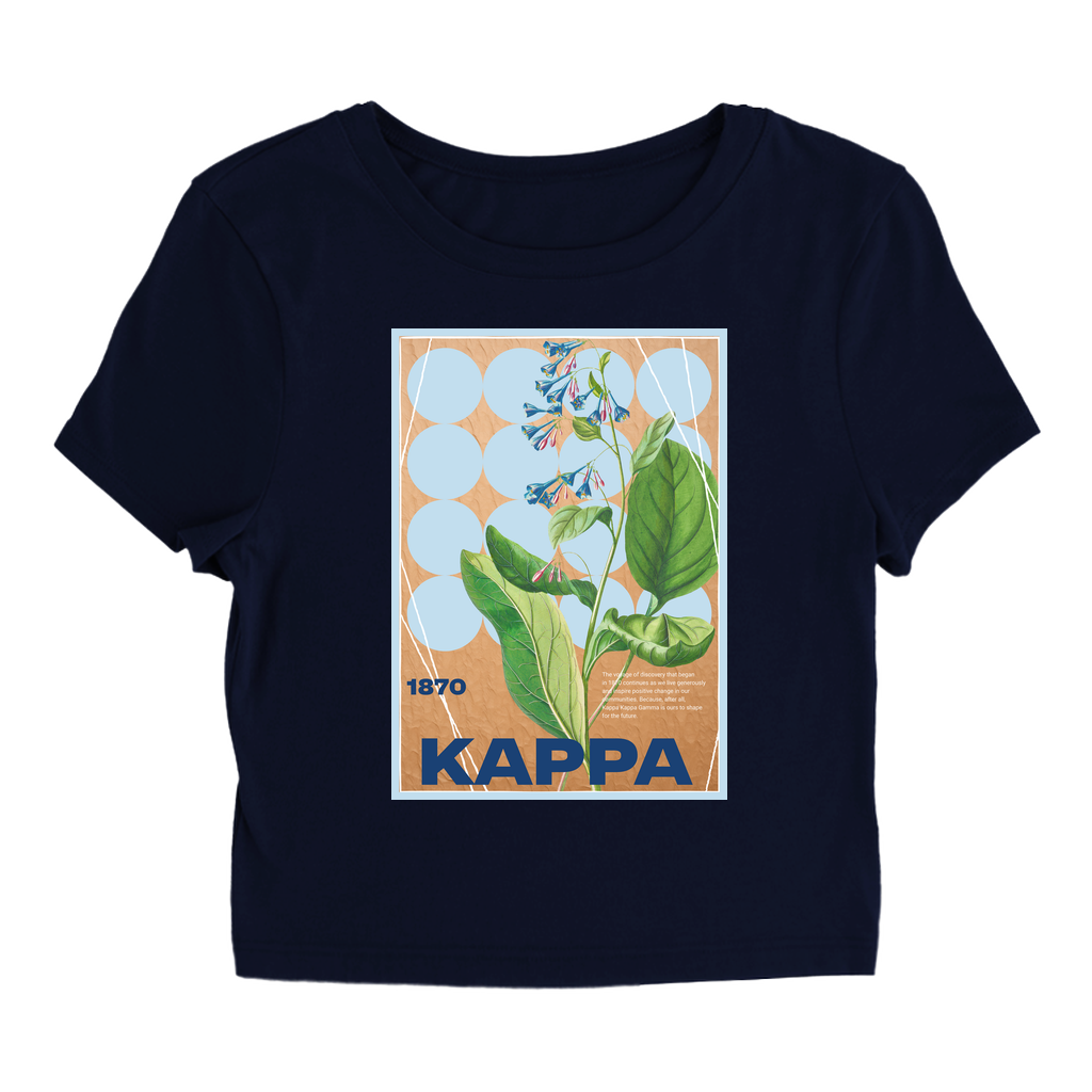 Kappa Kappa Gamma Flower Graphic Baby Tee - Ivy Society
