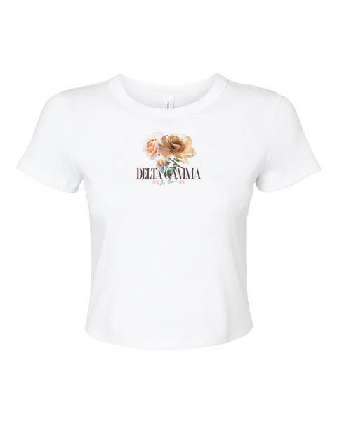 Delta Gamma Rose Baby Tee - Ivy Society