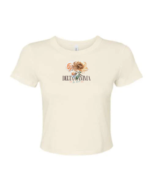 Delta Gamma Rose Baby Tee - Ivy Society