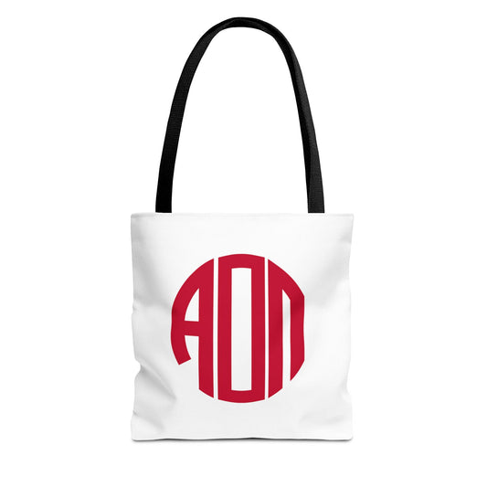 Alpha Omicron Pi Monogram Tote Bag - Ivy Society