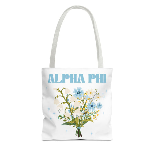 Alpha Phi Bouquet Tote Bag - Ivy Society