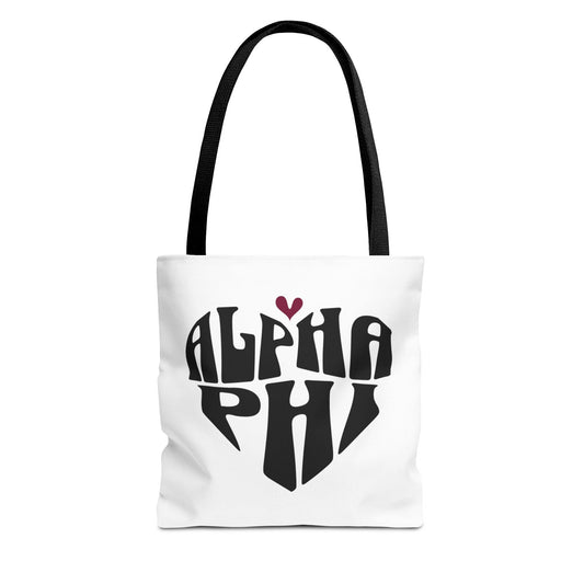 Alpha Phi Heart Tote Bag - Ivy Society
