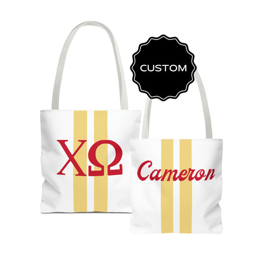 Chi Omega Personalized Tote Bag - Ivy Society