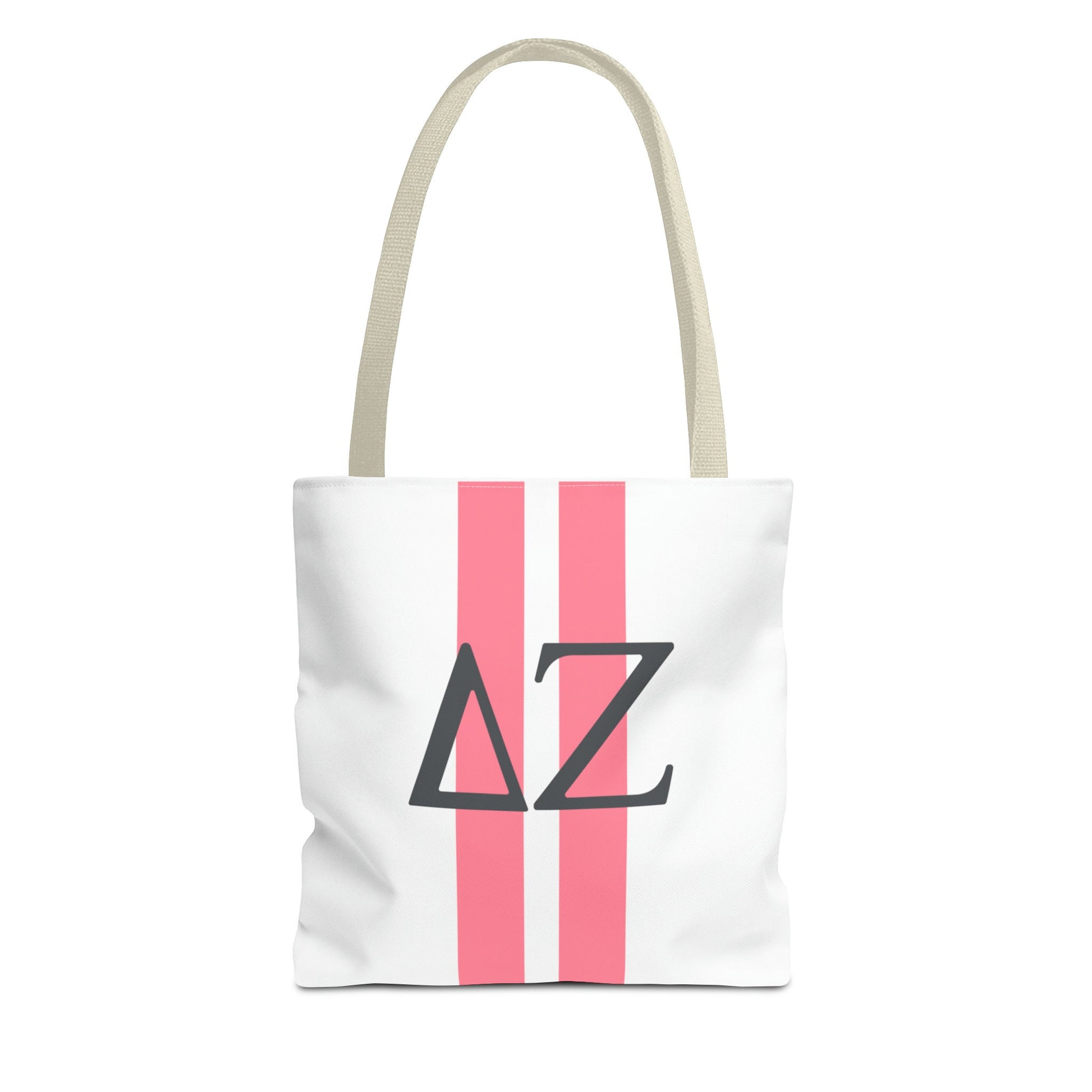 Delta Zeta Personalized Stripe Tote Bag - Ivy Society