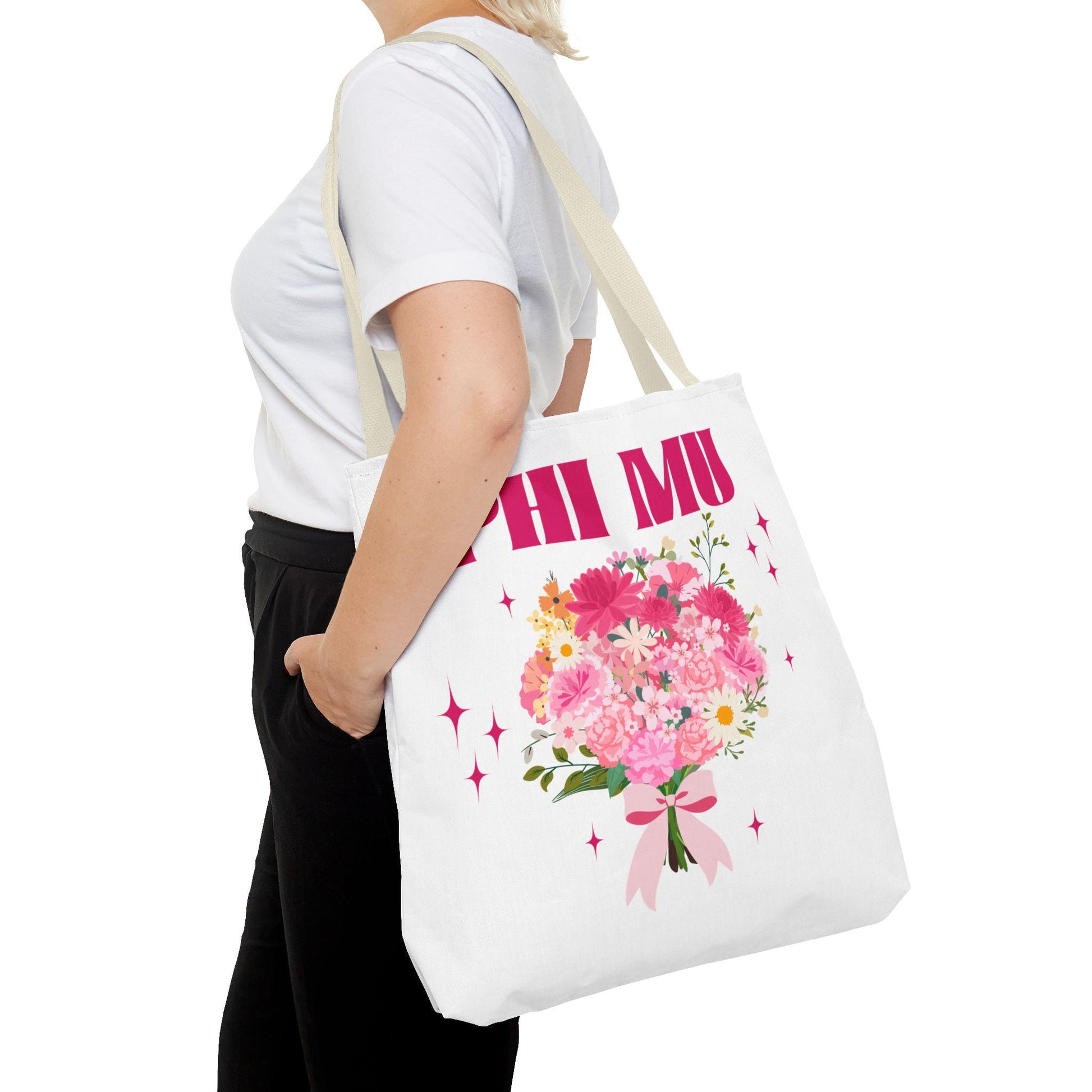 Phi Mu Bouquet Tote Bag - Ivy Society