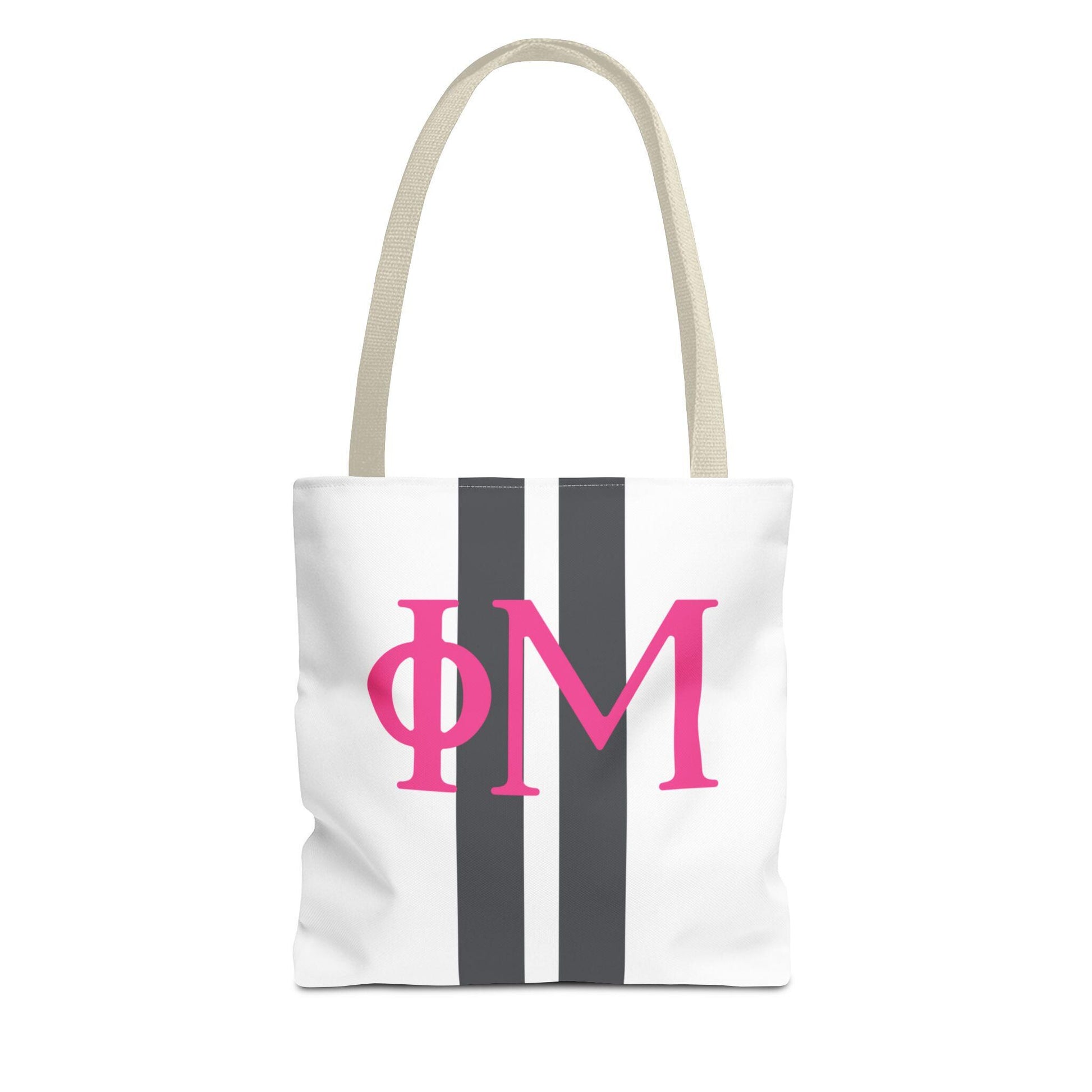 Phi Mu Stripe Tote Bag - Ivy Society