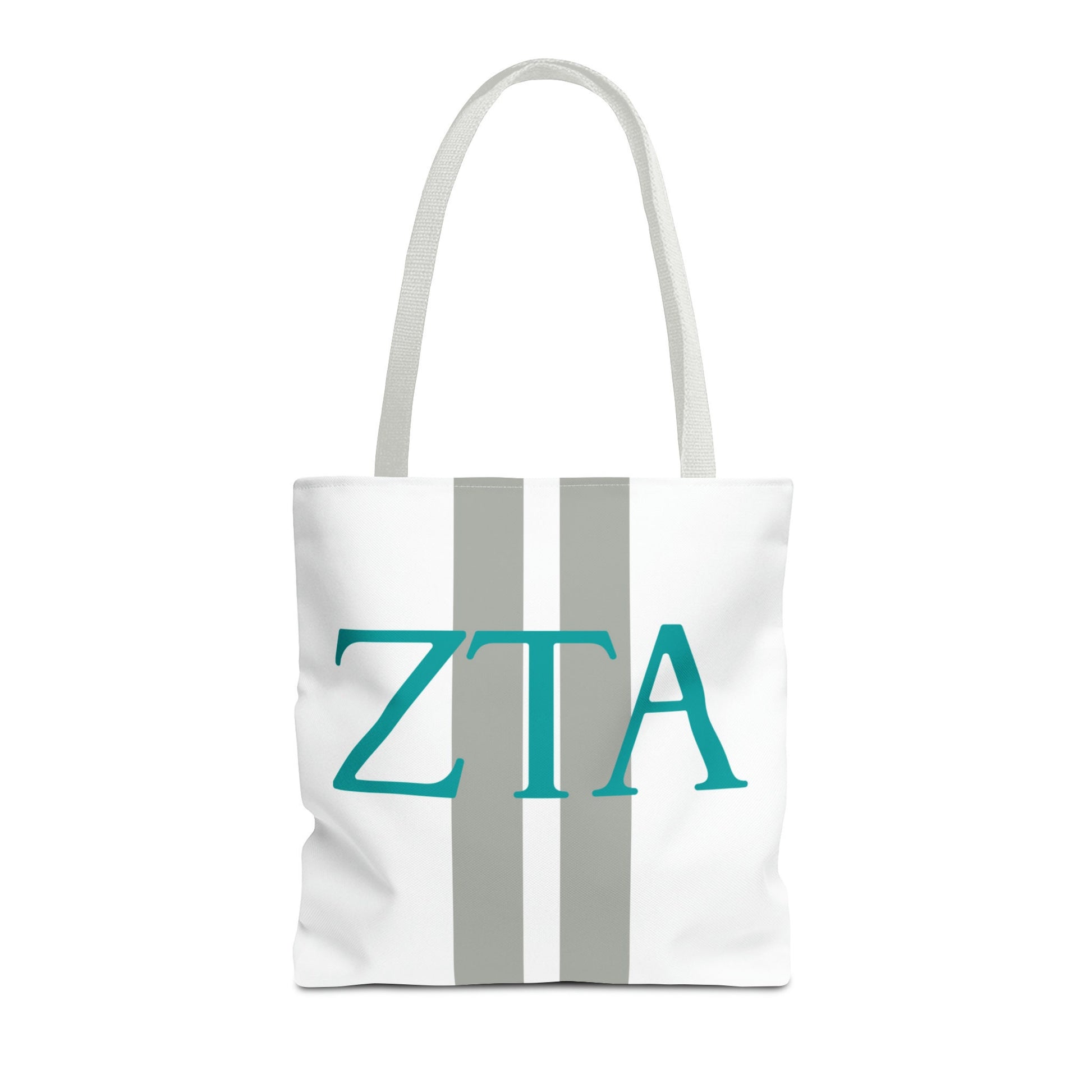 Zeta Tau Alpha Personalized Stripe Tote Bag - Ivy Society