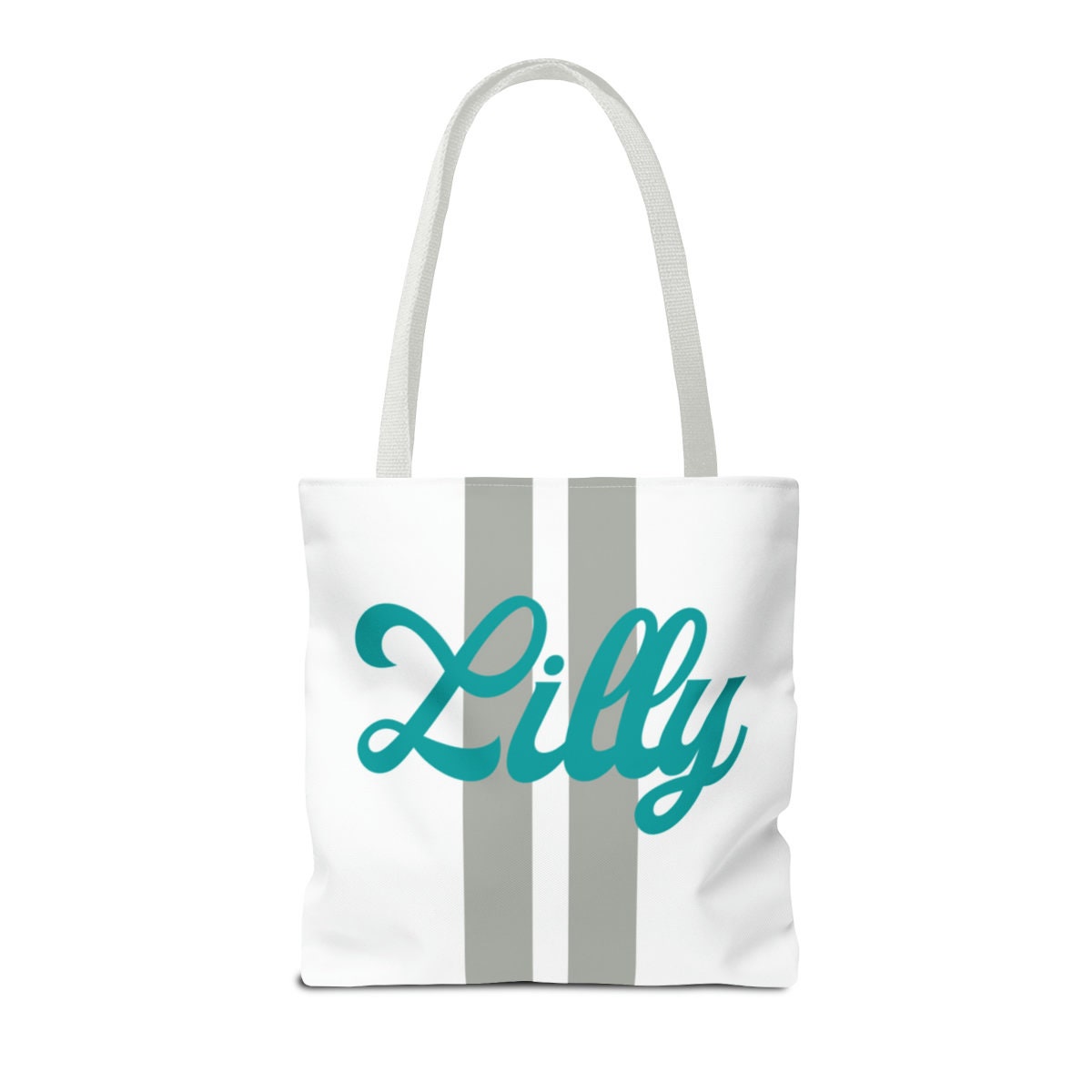 Zeta Tau Alpha Personalized Stripe Tote Bag - Ivy Society